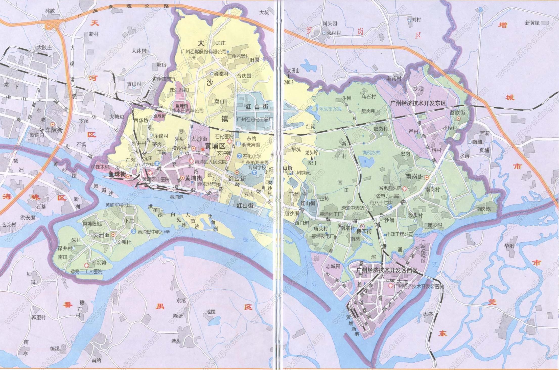 广州黄埔区地图及黄埔区介绍