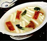 奶汤蒲菜
